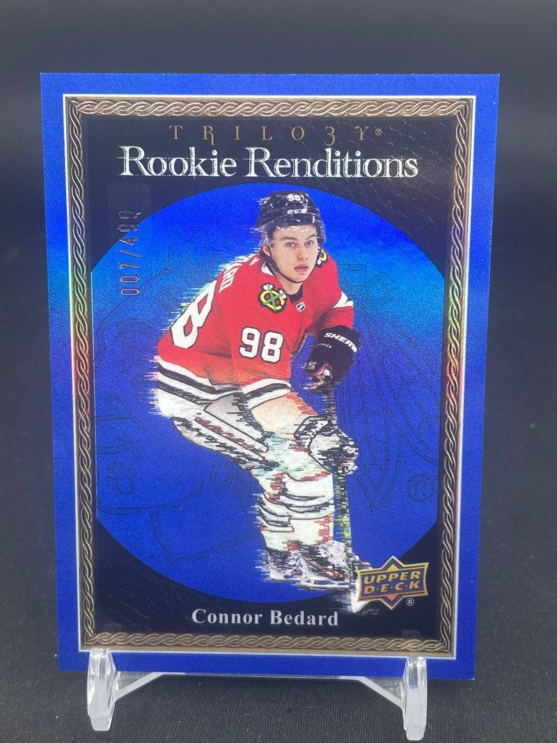 2023 UPPER DECK TRILOGY - BLUE - ROOKIE RENDITIONS - C. BEDARD - #RR-10 - #'D/499 - RC