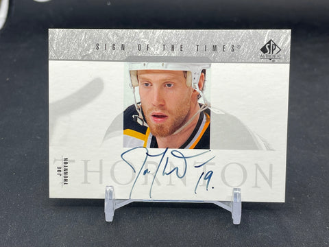 2003 UPPER DECK SP AUTHENTIC - SIGN OF THE TIMES - J. THORNTON - #SOT-JTH - AUTOGRAPH