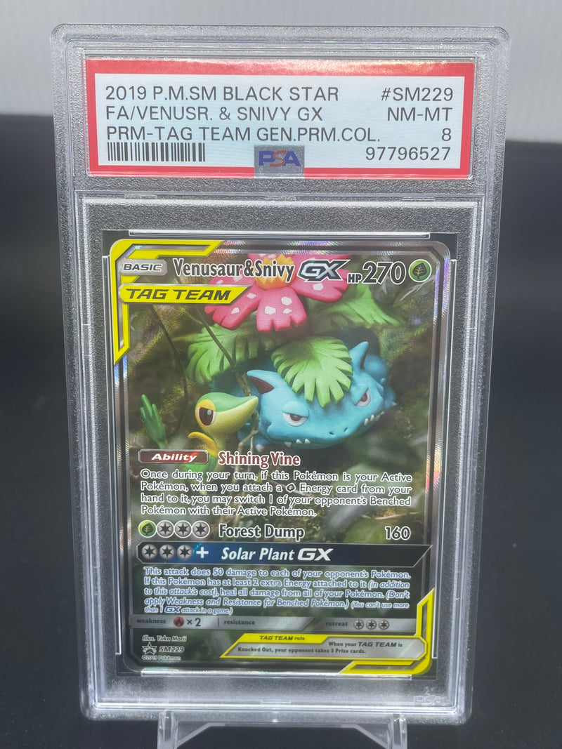 POKEMON - PROMO - VENUSAUR & SNIVY GX - FULL ART -