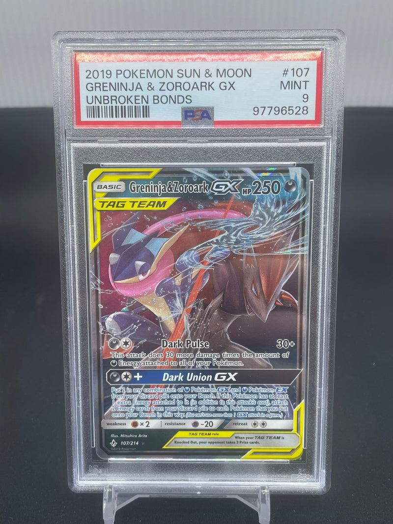 POKEMON - UNBROKEN BONDS - GRENINJA & ZOROARK GX -