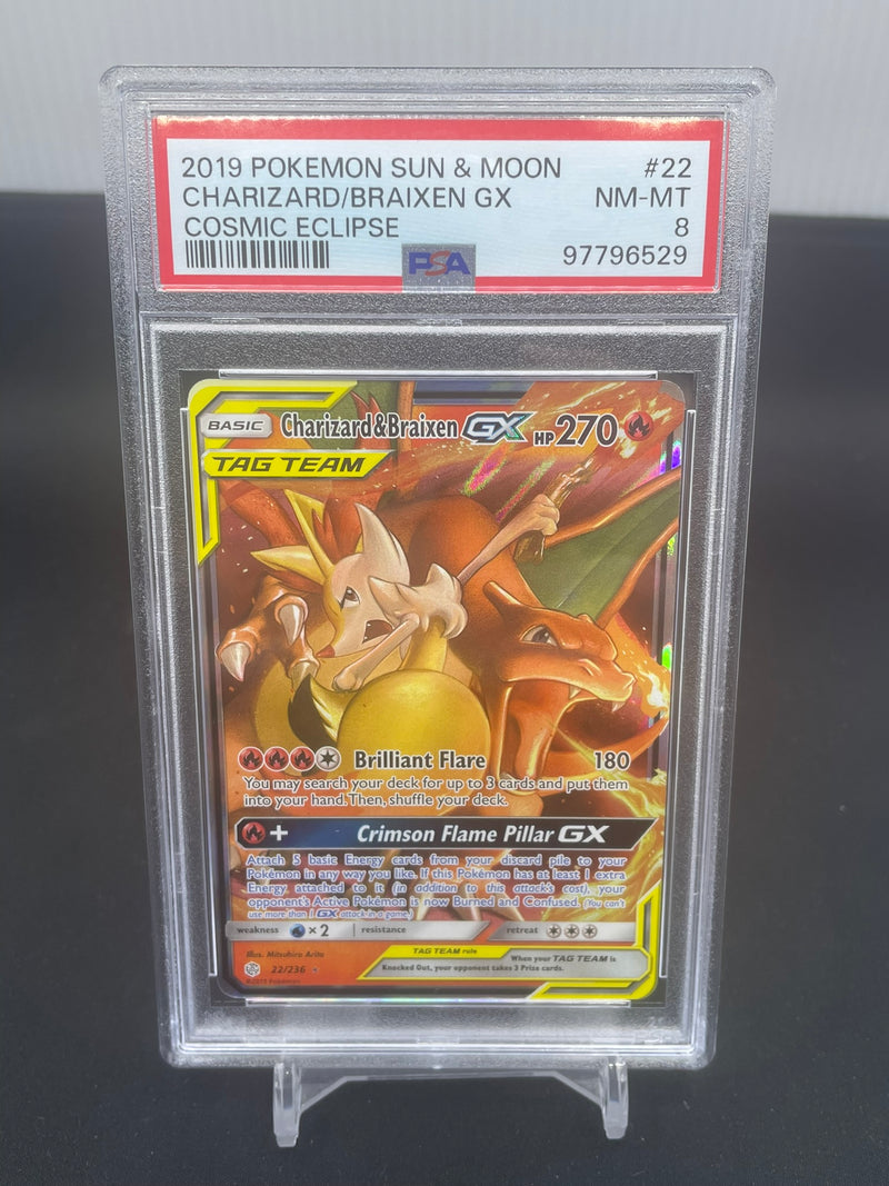 POKEMON - COSMIC ECLIPSE - CHARIZARD & BRAIXEN GX -