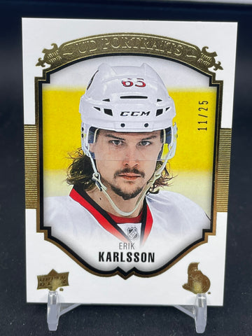 2015 UPPER DECK SERIES ONE - GOLD - UD PORTRAITS - E. KARLSSON - #P-16 - #'D/25