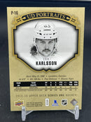 2015 UPPER DECK SERIES ONE - GOLD - UD PORTRAITS - E. KARLSSON - #P-16 - #'D/25