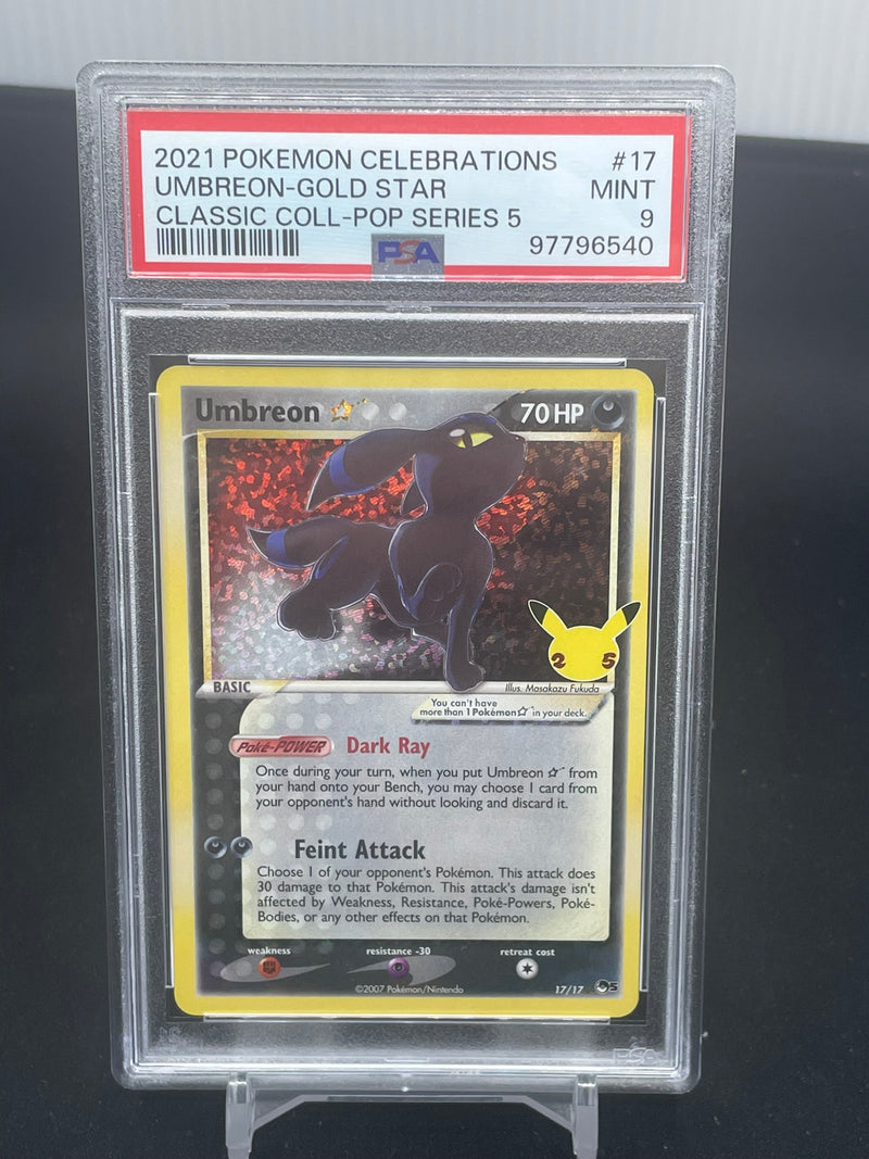 POKEMON - CELEBRATIONS CLASSIC COLLECTION - UMBREON GOLD STAR -