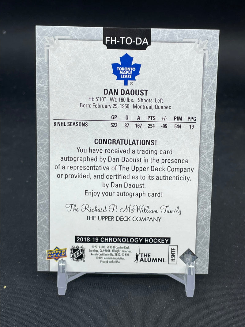 2018 UPPER DECK CHRONOLOGY - D. DAOUST -