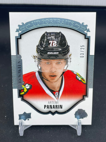 2015 UPPER DECK SERIES TWO - UD PORTRAITS - A. PANARIN - #P-110 - #'D/25 - RC