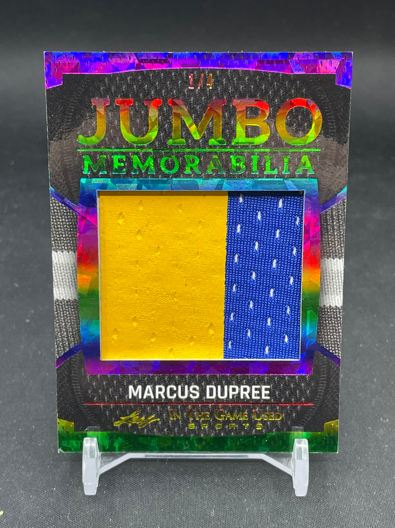 2025 LEAF IN THE GAME USED SPORTS - JUMBO MEMORABILIA - M. DUPREE - #JM-24 - #'D/4