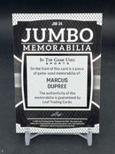 2025 LEAF IN THE GAME USED SPORTS - JUMBO MEMORABILIA - M. DUPREE - #JM-24 - #'D/4