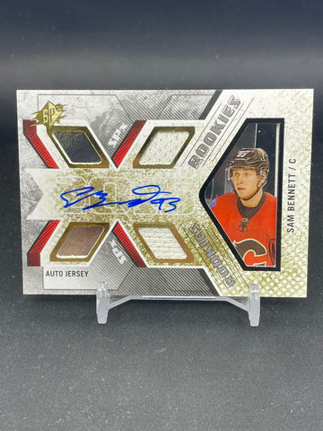 2015 UPPER DECK SPX - ROOKIE AUTO JERSEY - S. BENNETT - #166 - #'D/399 - QUAD RELIC - AUTOGRAPH - RC