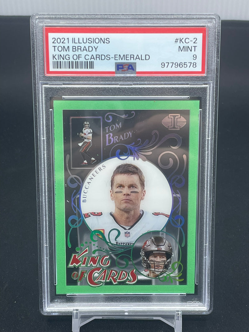 2021 PANINI ILLUSIONS - EMERALD KING OF CARDS - T. BRADY -