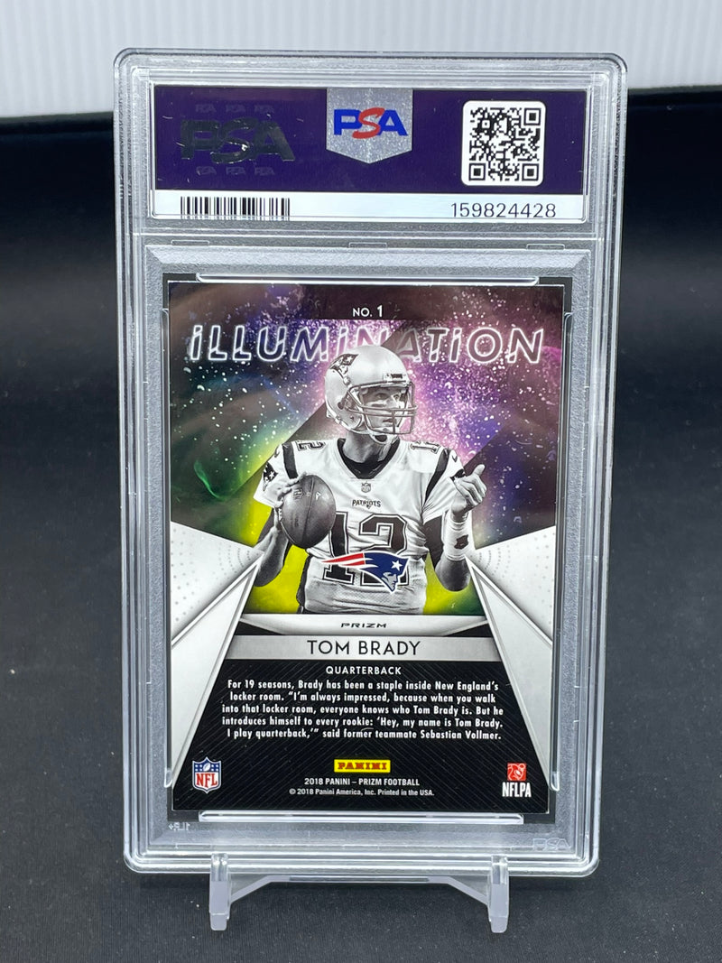 2018 PANINI PRIZM - SILVER PRIZM - ILLUMINATION - T. BRADY -