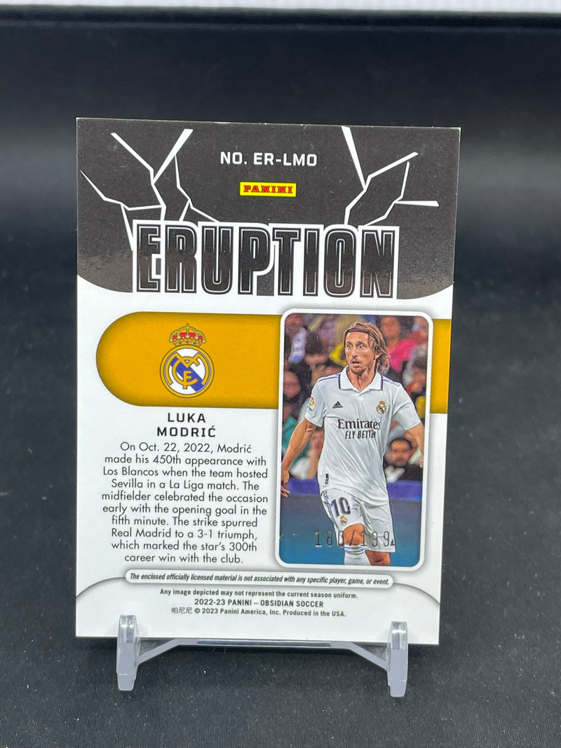 2022 PANINI OBSIDIAN - ERUPTION - L. MODRIC - #ER-LMO - #'D/199 - RELIC
