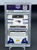 2010 PANINI CERTIFIED - PLATINUM RED - T. BRADY - #90 - #'D/999 - PSA 9