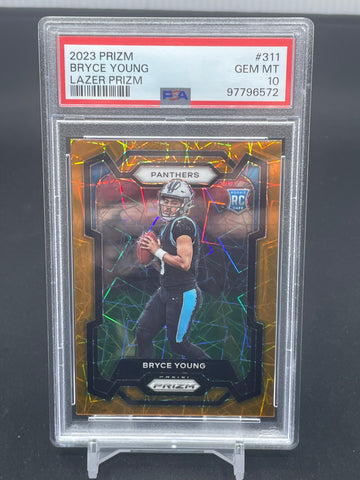 2023 PANINI PRIZM - LAZER PRIZM - B. YOUNG - #311 - PSA 10 - RC