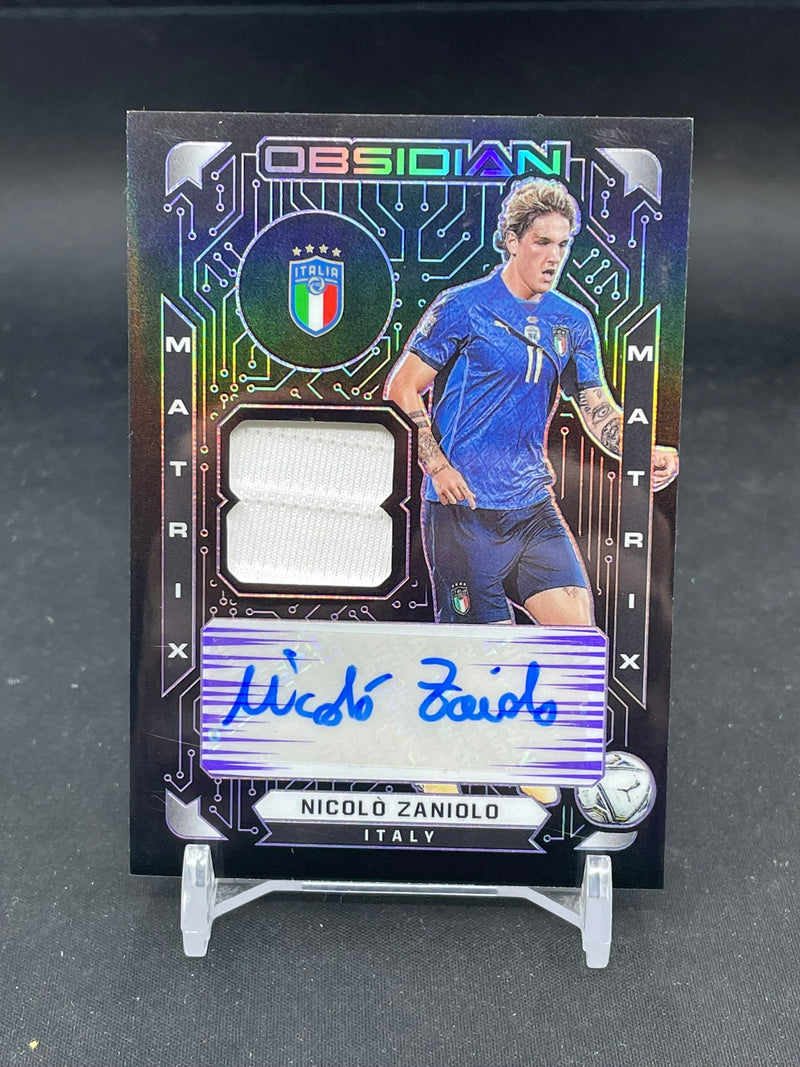 2021 PANINI OBSIDIAN - MATRIX - N. ZANIOLO - #MM-NZ - #'D/75 - RELIC - AUTOGRAPH