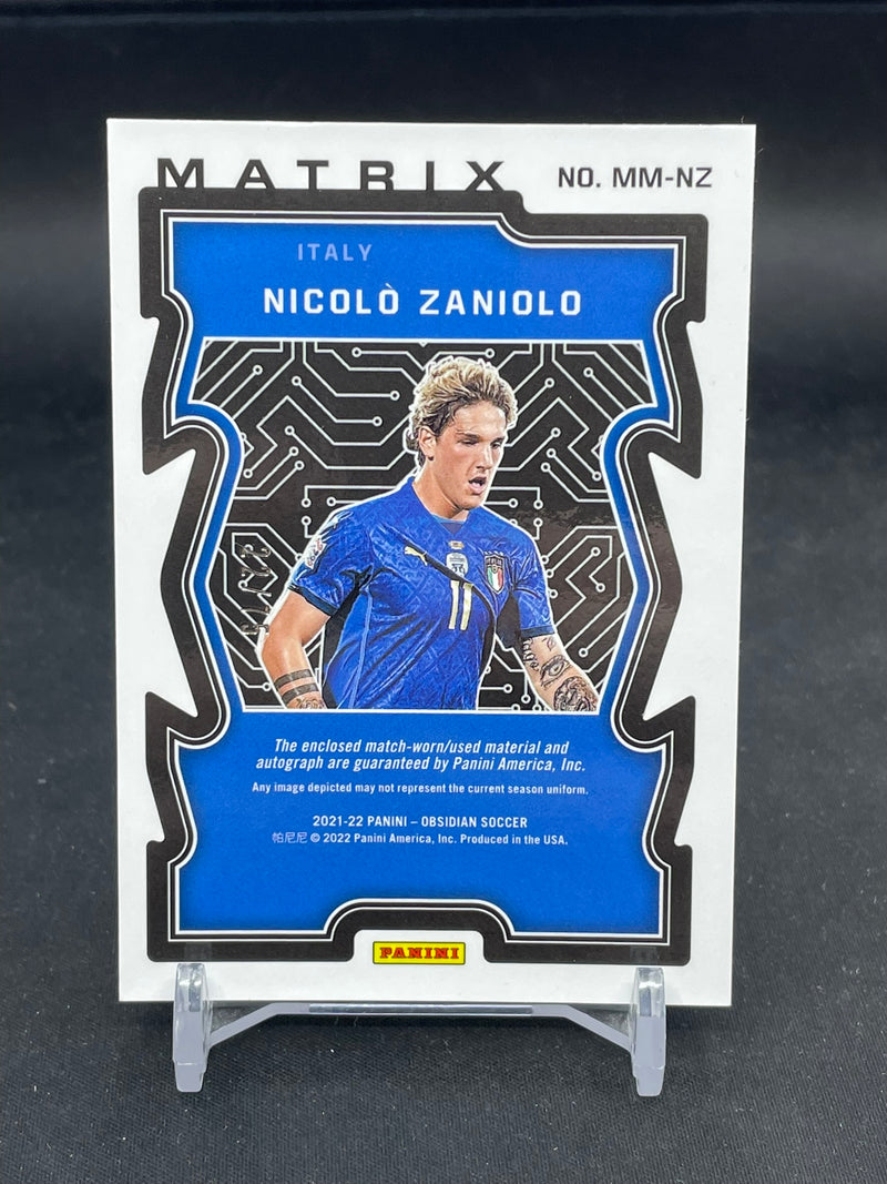 2021 PANINI OBSIDIAN - MATRIX - N. ZANIOLO - #MM-NZ - #'D/75 - RELIC - AUTOGRAPH