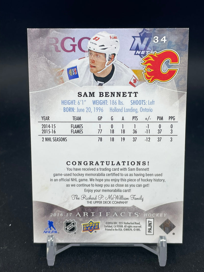 2016 UPPER DECK ARTIFACTS - EMERALD - S. BENNETT - #34 - #'D/75 - DUAL RELIC