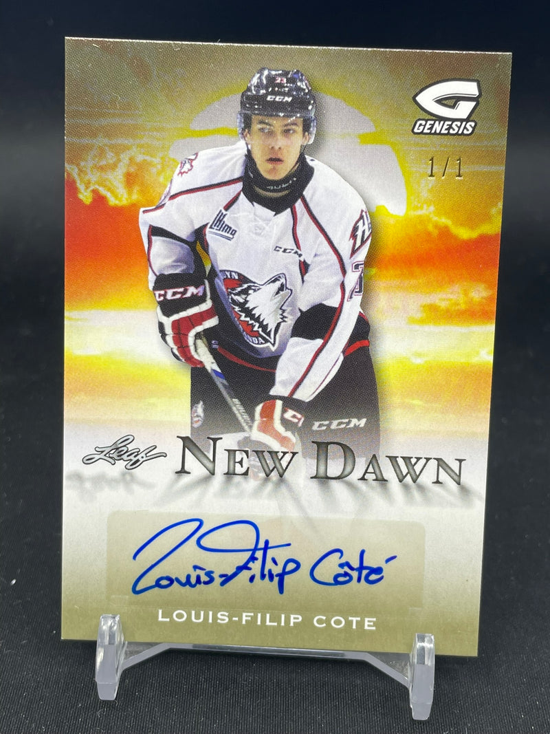 2016 LEAF GENESIS - NEW DAWN AUTOGRAPH - L. COTE - #ND-LC1 - #1/1 - AUTOGRAPH