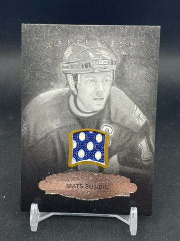 2014 UPPER DECK MASTERPIECES - B&W PORTRAITS - M. SUNDIN - #155 - RELIC