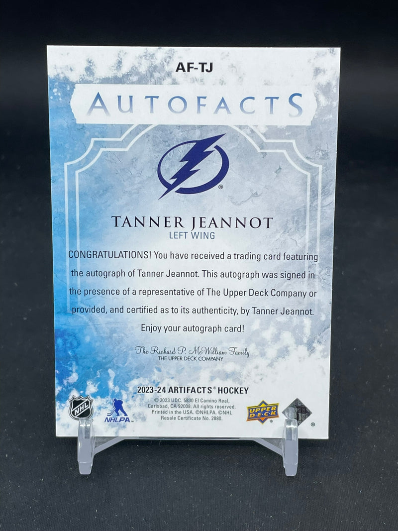 2023 UPPER DECK ARTIFACTS - AUTOFACTS - T. JEANNOT -