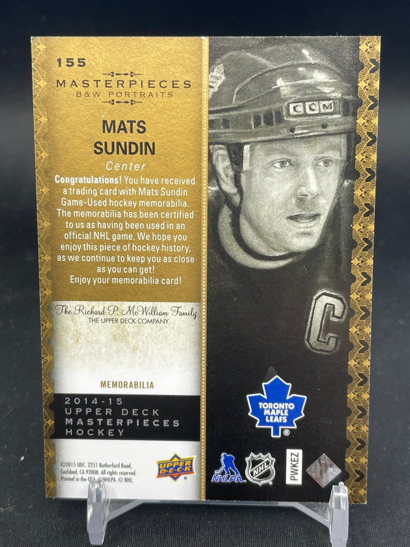 2014 UPPER DECK MASTERPIECES - B&W PORTRAITS - M. SUNDIN -
