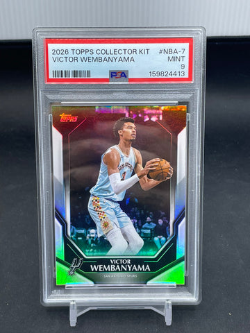 2026 TOPPS COLLECTOR KIT - V. WEMBANYAMA - #NBA-7 - PSA 9