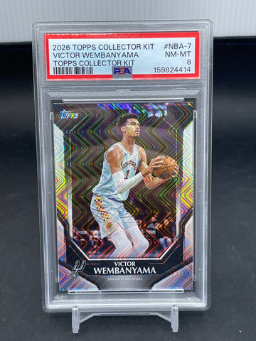 2026 TOPPS COLLECTOR KIT - WAVE - V. WEMBANYAMA - #NBA-7 - PSA 8