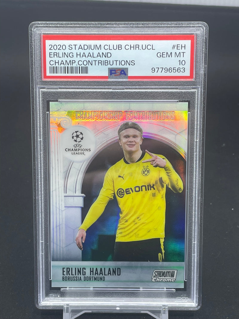 2020 TOPPS STADIUM CLUB CHROME - CHAMP CONTRIBUTIONS - E. HAALAND -