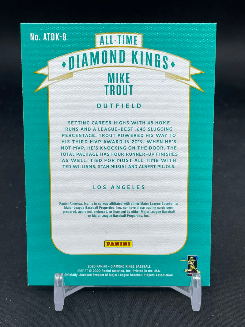 2020 PANINI DIAMOND KINGS - ARTIST'S PROOF - ALL-TIME DIAMOND KINGS - M. TROUT -