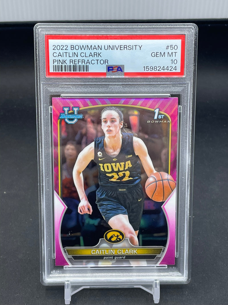 2022 TOPPS BOWMAN UNIVERSITY - PINK REFRACTOR - 1ST BOWMAN - C. CLARK -