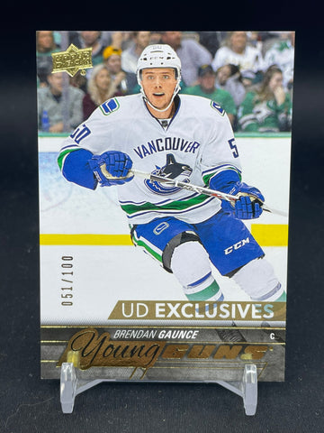 2015 UPPER DECK SERIES TWO - UD EXCLUSIVES - YOUNG GUNS - B. GAUNCE - #481 - #'D/100 - RC
