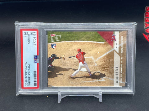 2018 TOPPS NOW - S. OHTANI - #36 - PSA 10 - RC