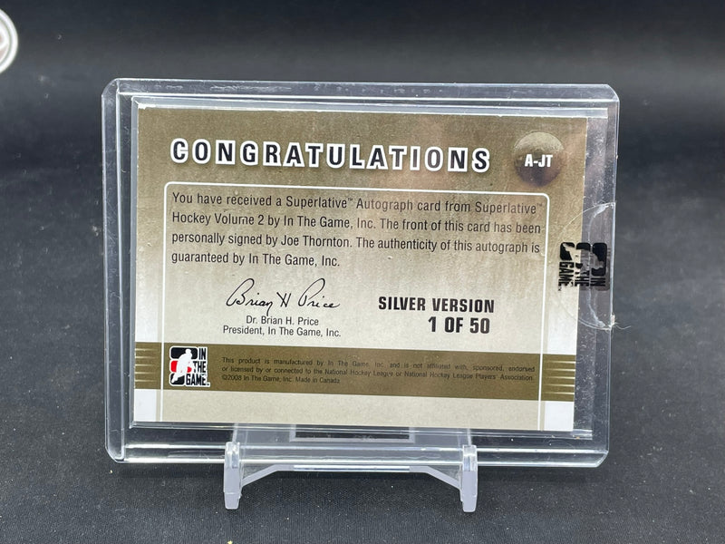 2008 IN THE GAME SUPERLATIVE - SILVER VERSION - J. THORNTON - #A-JT - #'D/50