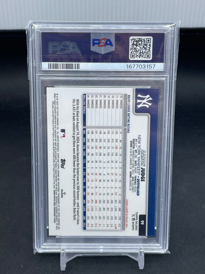 2025 TOPPS GILDED - GOLD MINI DIAMOND - A. JUDGE -