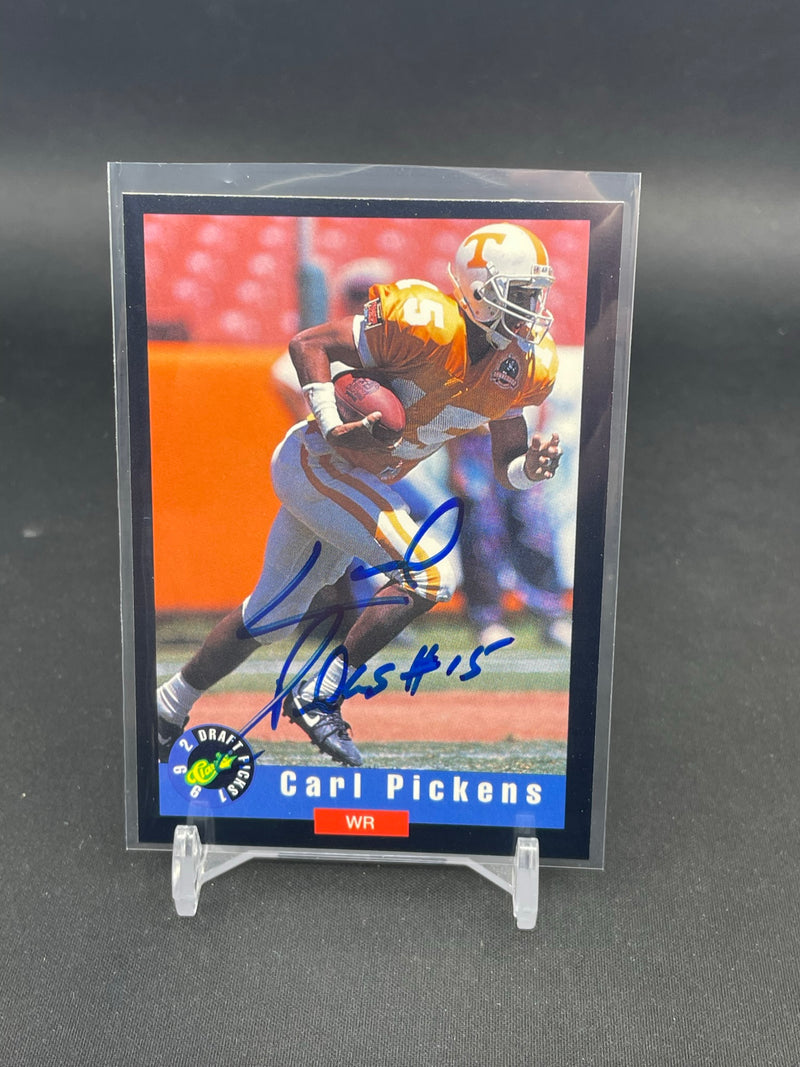 1992 CLASSICS DRAFT PICKS - LIMITED AUTOGRAPH CARD - C. PICKENS