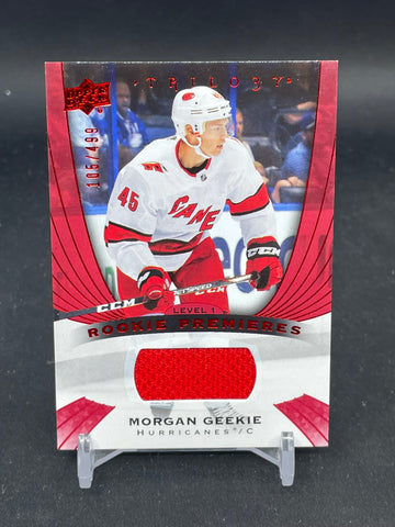 2020 UPPER DECK TRILOGY - RED - ROOKIE PREMIERES - M. GEEKIE - #58 - #'D/499 - RELIC - RC