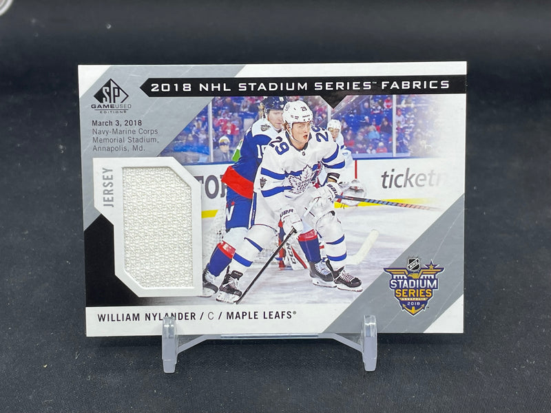 2018 UPPER DECK SP GAME USED - STADIUM SERIES FABRICS - W. NYLANDER -