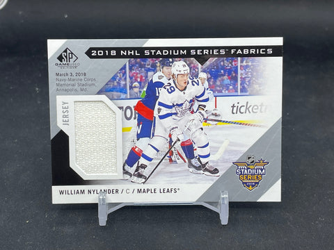 2018 UPPER DECK SP GAME USED - STADIUM SERIES FABRICS - W. NYLANDER - #SS-WN - RELIC