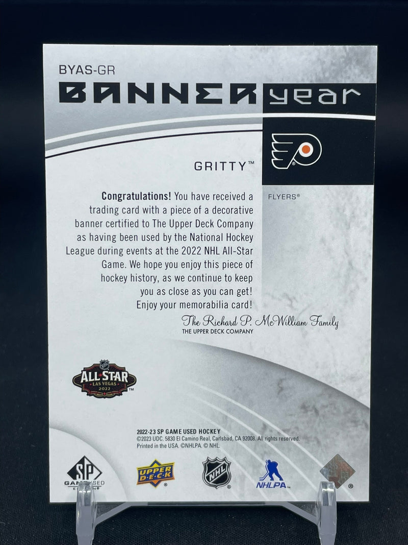 2022 UPPER DECK SP GAME USED - BANNER YEAR - GRITTY -