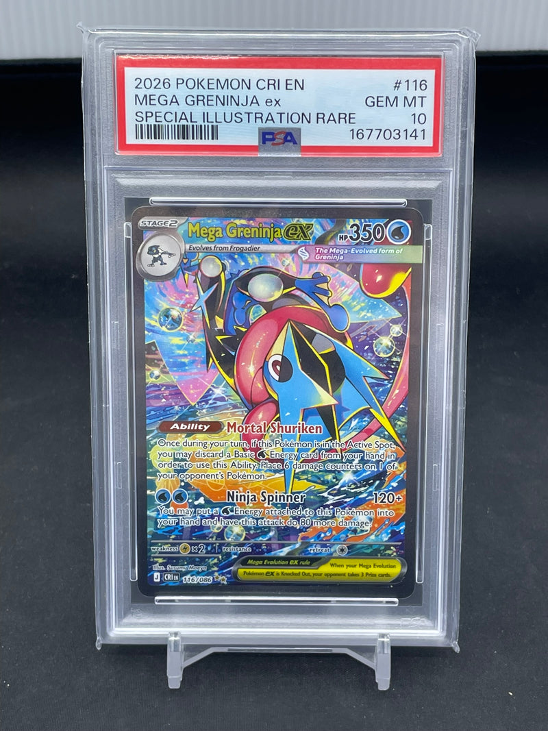 POKEMON - CHAOS RISING - MEGA GRENINJA EX - SIR -