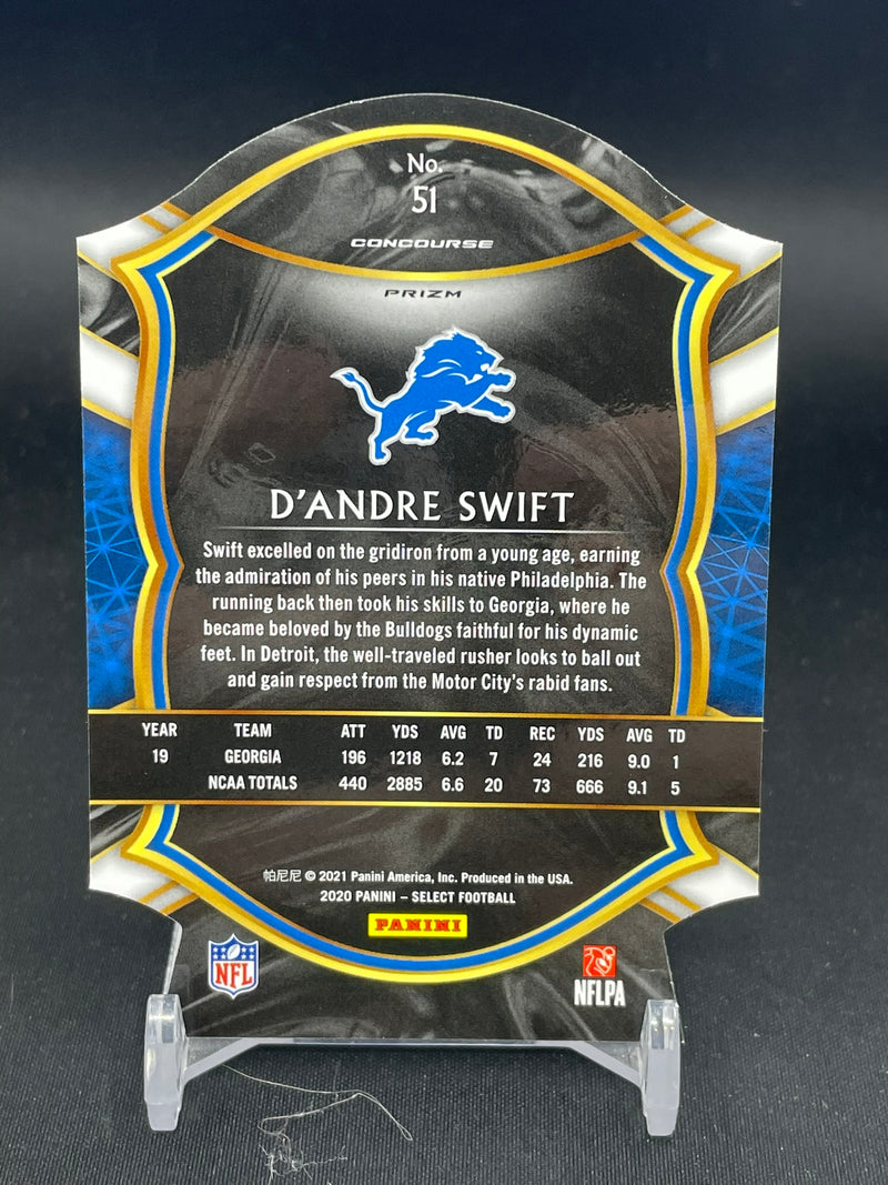 2021 PANINI SELECT - CONCOURSE - DIE-CUT MAROON PRIZM - D. SWIFT -