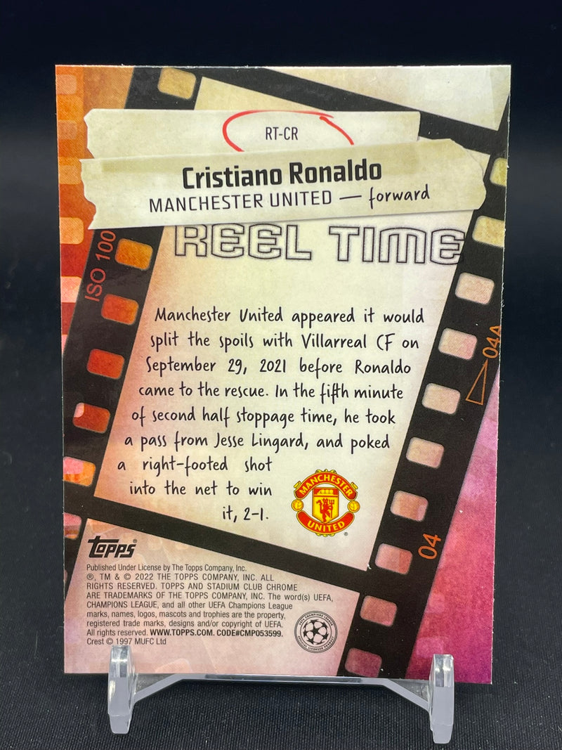 2022 TOPPS STADIUM CLUB CHROME - REEL TIME - C. RONALDO -