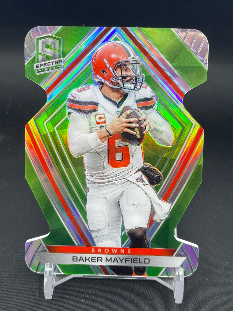 2020 PANINI SPECTRA - NEON GREEN DIE-CUT - B. MAYFIELD - #123 - #'D/30