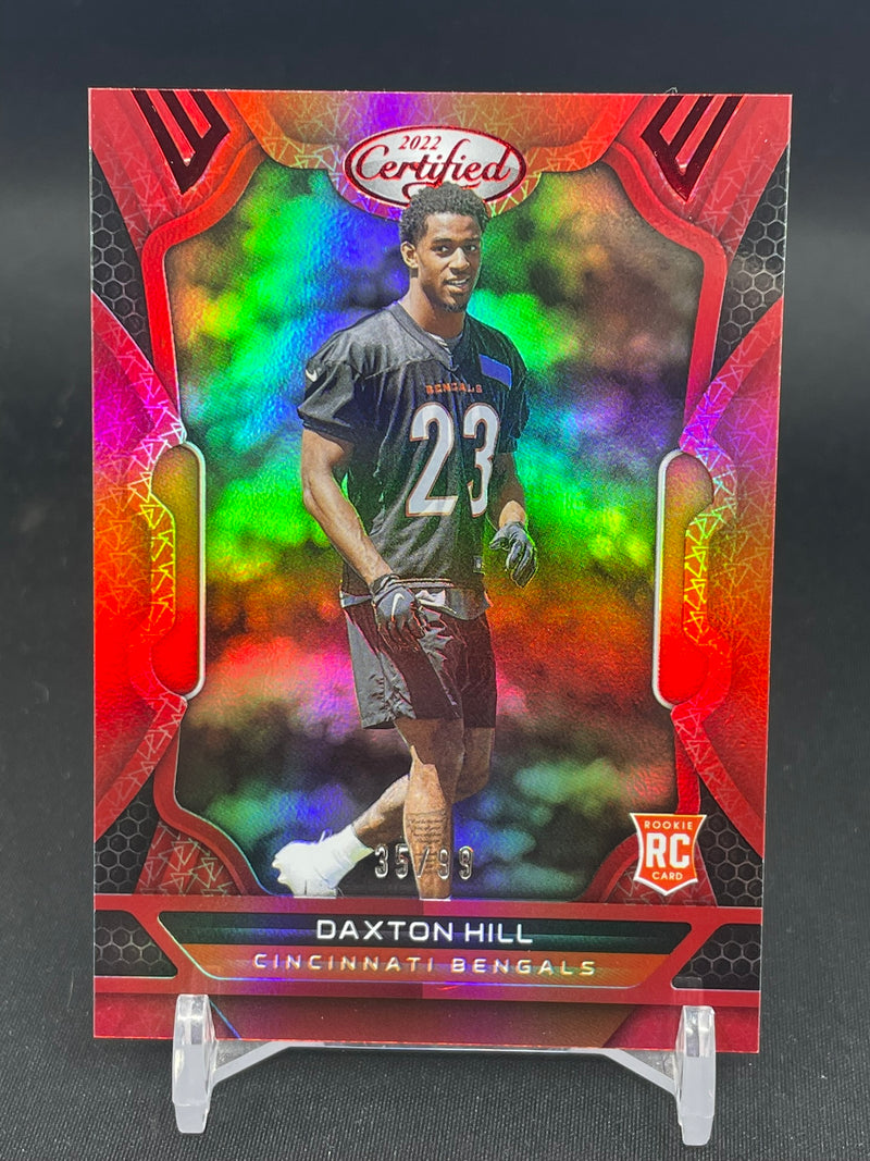 2022 PANINI CERTIFIED - RED - D. HILL - #156 - #'D/99 - RC