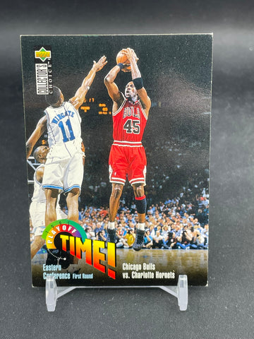 1995 UPPER DECK COLLECTOR'S CHOICE - PLAYOFF TIME! - M. JORDAN - #353