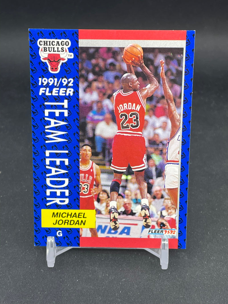1991 FLEER - TEAM LEADER - M. JORDAN -