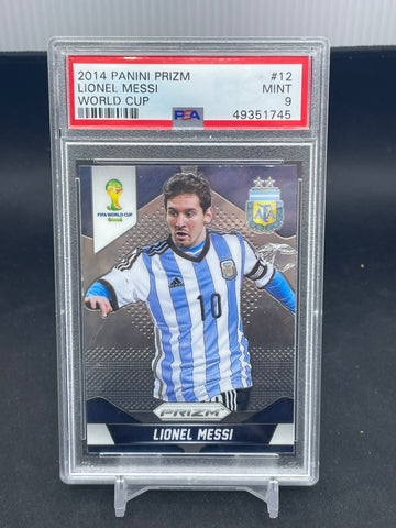 2014 PANINI PRIZM WORLD CUP - L. MESSI - #12 - PSA 9
