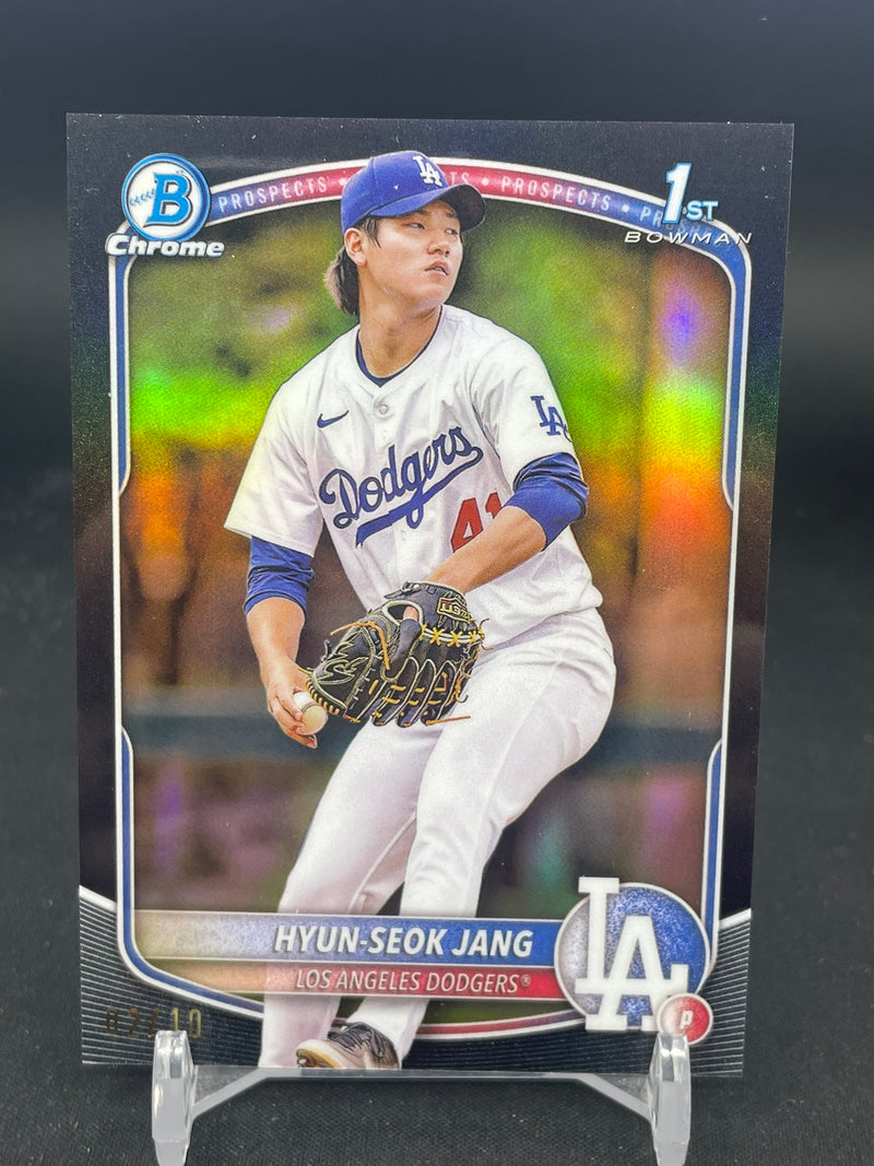 2025 TOPPS BOWMAN CHROME - BLACK - 1ST BOWMAN - H. JANG - #BCP-51 - #'D/10