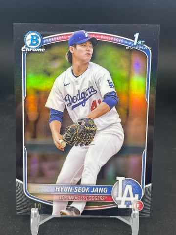 2025 TOPPS BOWMAN CHROME - BLACK - 1ST BOWMAN - H. JANG - #BCP-51 - #'D/10