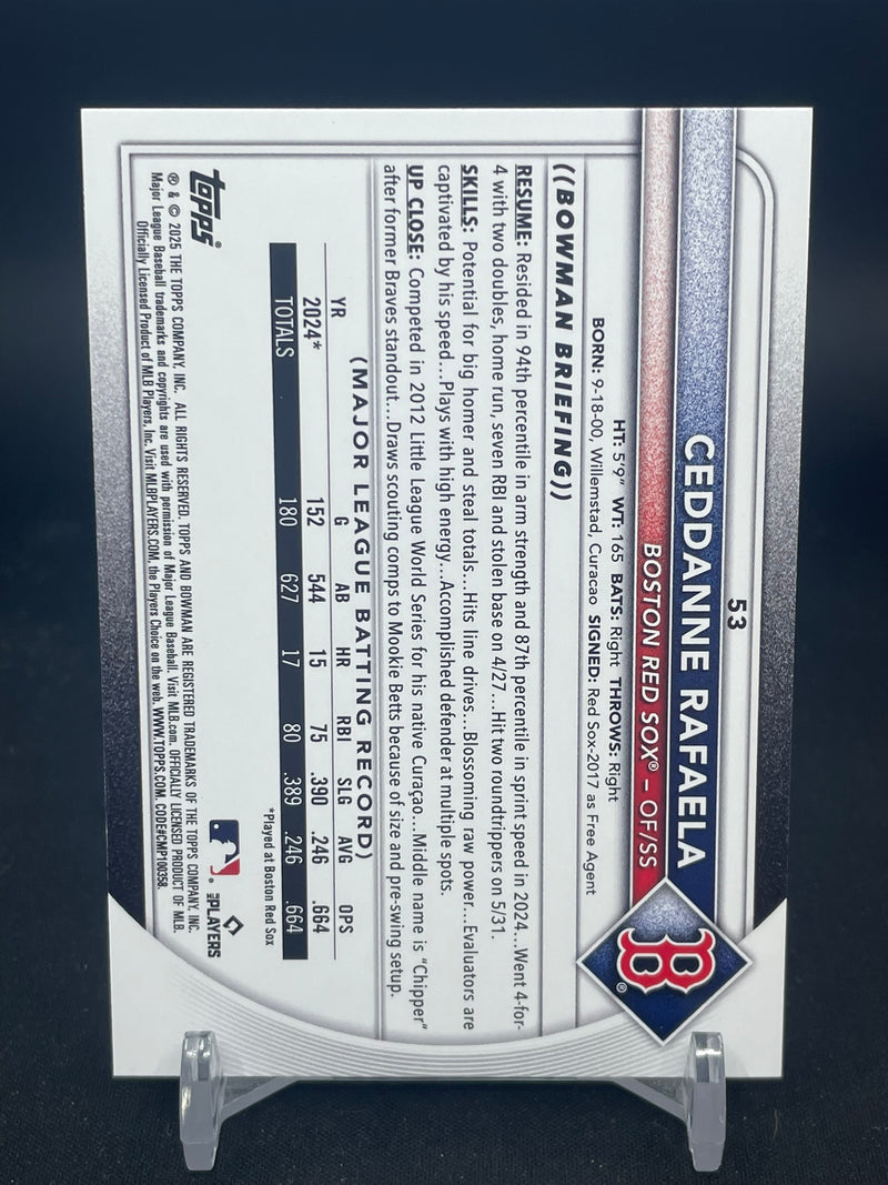 2025 TOPPS BOWMAN - NEON GREEN - C. RAFAELA - #53 - #'D/399